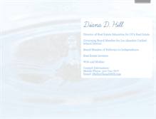 Tablet Screenshot of dianadhill.com